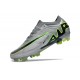 Nike Air Zoom Mercurial Vapor 15 Elite FG Gris Noir Vert