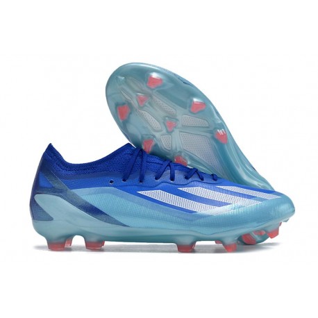 Chaussures adidas X Crazyfast Messi.1 FG Royal Vif Blanc Rouge Solaire