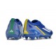 Chaussures adidas X Crazyfast Messi.1 FG Bleu Blanc Jaune