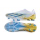 Crampons adidas X Crazyfast.1 FG Laceless Blanc Bleu Or