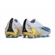 Crampons adidas X Crazyfast.1 FG Laceless Blanc Bleu Or