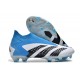 Crampons adidas Predator Accuracy+ FG Blanc Bleu Noir
