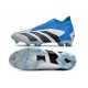 Crampons adidas Predator Accuracy+ FG Blanc Bleu Noir
