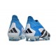 Crampons adidas Predator Accuracy+ FG Blanc Bleu Noir