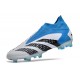 Crampons adidas Predator Accuracy+ FG Blanc Bleu Noir