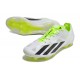 Crampons adidas X Crazyfast + FG Blanc Noir Citron Lucide