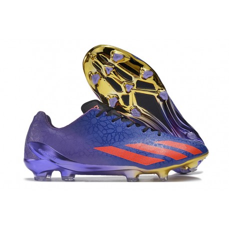 Crampons adidas X Crazyfast + FG Violet Rouge Bleu