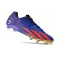 Crampons adidas X Crazyfast + FG Violet Rouge Bleu