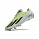 Crampons adidas X Crazyfast Strung+ FG Gris Citron Lucide 