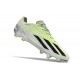 Crampons adidas X Crazyfast Strung+ FG Gris Citron Lucide 