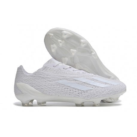Crampons adidas X Crazyfast Strung+ FG Blanc