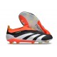 Crampons adidas Predator Elite Laceless FG Noir Banc Rouge Solaire