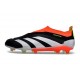 Crampons adidas Predator Elite Laceless FG Noir Banc Rouge Solaire