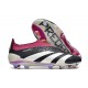 Crampons adidas Predator Elite Laceless FG Noir Blanc Violet