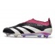 Crampons adidas Predator Elite Laceless FG Noir Blanc Violet