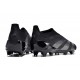 Crampons adidas Predator Elite Laceless FG Noir Carbone