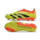 Crampons adidas Predator Elite Laceless FG Jaune Noir Rouge