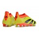 Crampons adidas Predator Elite Laceless FG Jaune Noir Rouge
