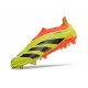 Crampons adidas Predator Elite Laceless FG Jaune Noir Rouge