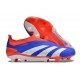 Crampons adidas Predator Elite Laceless FG Bleu Blanc Rouge