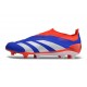 Crampons adidas Predator Elite Laceless FG Bleu Blanc Rouge