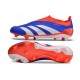 Crampons adidas Predator Elite Laceless FG Bleu Blanc Rouge