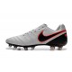 Chaussures Cuir de Kangourou Nouveau 2016 Nike Tiempo Legend VI FG Blanc Noir Rouge