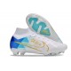 Nike Air Zoom Mercurial Superfly Elite 9 FG Blanc Bleu Noir