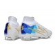 Nike Air Zoom Mercurial Superfly Elite 9 FG Blanc Bleu Noir