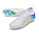 Nike Air Zoom Mercurial Superfly Elite 9 FG Blanc Bleu Noir