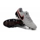 Chaussures Cuir de Kangourou Nouveau 2016 Nike Tiempo Legend VI FG Blanc Noir Rouge