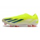 Crampons adidas X Crazyfast.1 FG Laceless Jaune Solaire Equipe Noir Blanc
