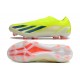 Crampons adidas X Crazyfast.1 FG Laceless Jaune Solaire Equipe Noir Blanc