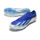 adidas X Crazyfast.1 FG Laceless Messi Bleu Lucide Eclat de Bleu Blanc