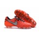 Chaussures Cuir de Kangourou Nouveau 2016 Nike Tiempo Legend VI FG Orange Blanc
