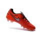 Chaussures Cuir de Kangourou Nouveau 2016 Nike Tiempo Legend VI FG Orange Blanc