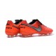 Chaussures Cuir de Kangourou Nouveau 2016 Nike Tiempo Legend VI FG Orange Blanc