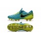 Chaussures Cuir de Kangourou Nouveau 2016 Nike Tiempo Legend VI FG Bleu Volt Noir