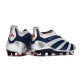 Crampons adidas Predator Elite Laceless FG Argent Noir Rouge