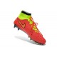 Chaussures de Football Nouveau Nike Magista Obra FG Rouge Volt Or