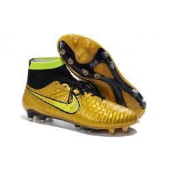 Nike Meilleurs Crampons Moulés Magista Obra FG Homme Or Noir