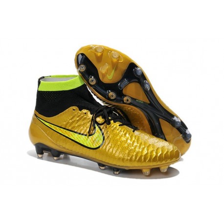 Nike Meilleurs Crampons Moulés Magista Obra FG Homme Or Noir