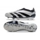 Crampons adidas Predator Elite Laceless FG Argent Noir