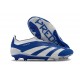 Crampons adidas Predator Elite Laceless FG Bleu Blanc