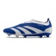 Crampons adidas Predator Elite Laceless FG Bleu Blanc