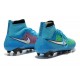 Nike Meilleurs Crampons Moulés Magista Obra FG Homme Bleu Vert Blanc