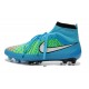Nike Meilleurs Crampons Moulés Magista Obra FG Homme Bleu Vert Blanc