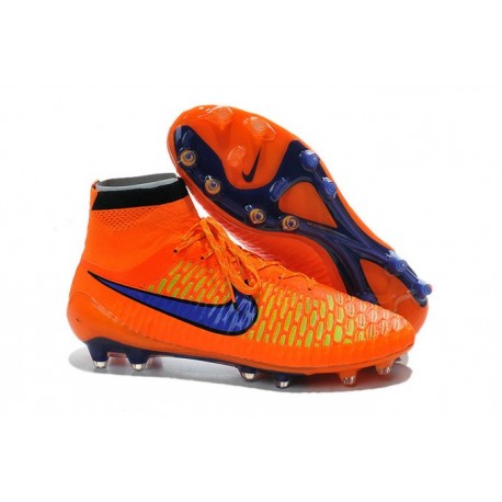 Chaussures de Football Nouveau Nike Magista Obra FG Orange Violet