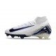 Crampon Nike Zoom Mercurial Superfly X Elite FG Blanc Bleu