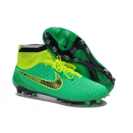 Chaussures de Football Nouveau Nike Magista Obra FG Vert Noir